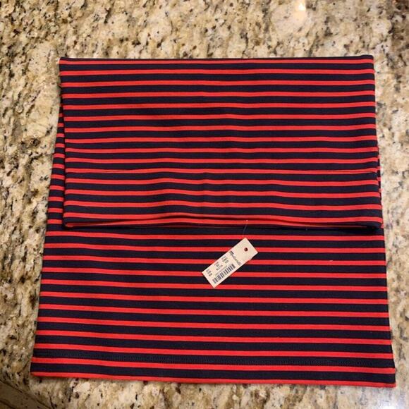 NWT Madewell red & navy skirt Stretch material red and blue form fitting body - Picture 6 of 6